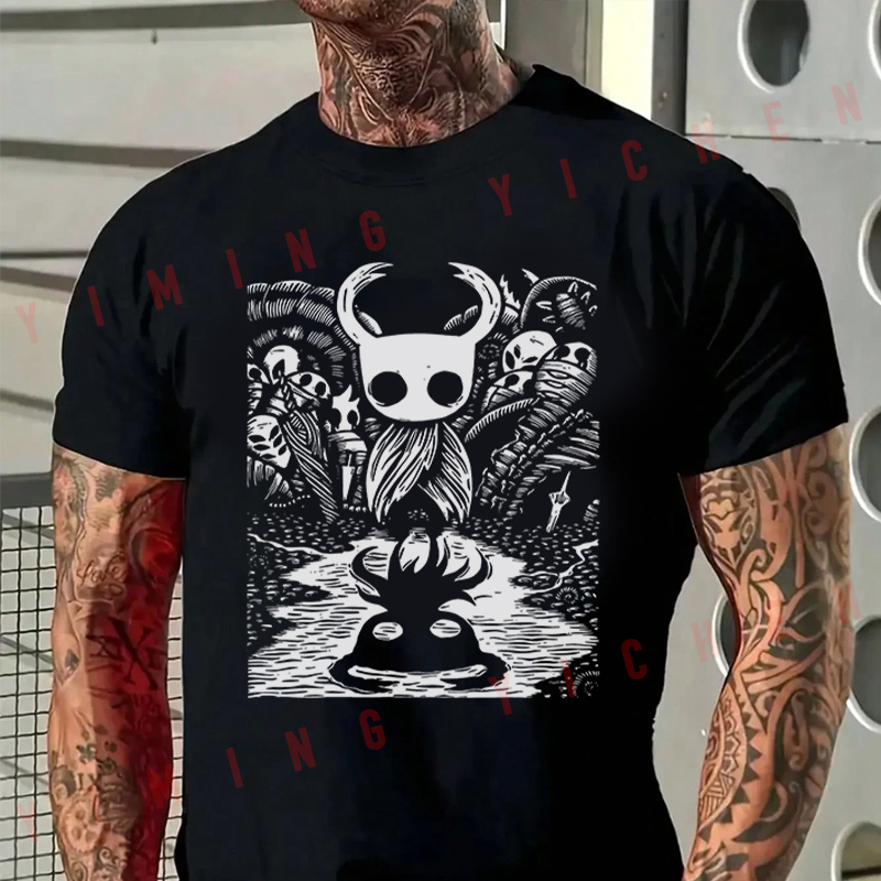 Retro Knight Gaming - Retro Dark Knight Gaming Hollow T-Shirt