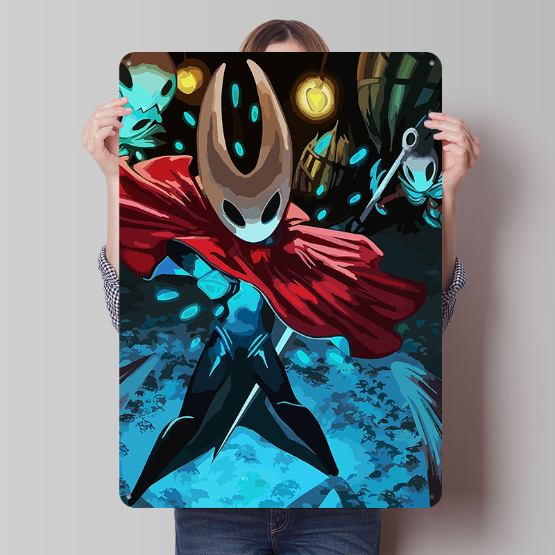 Retro Knight Gaming - Hollow Knight Gaming Tin Poster Customized