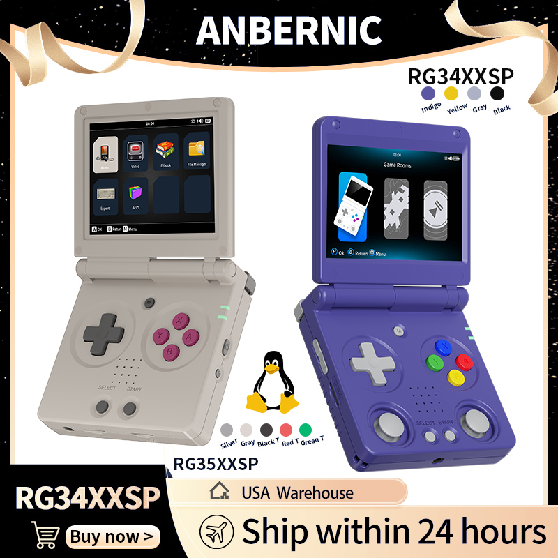Anbernic RG34XXSP RG35XXSP Fli - Retro Gaming Realm ulasan dan harga