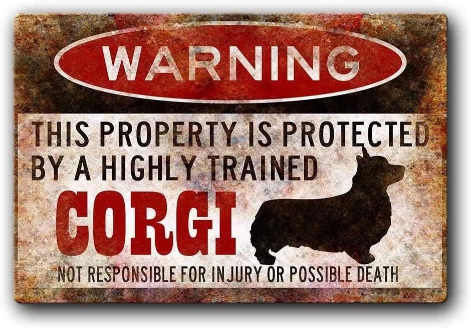DAOLEG Warning Corgi Metal Pla - Retro Gaming Cafe ulasan dan harga