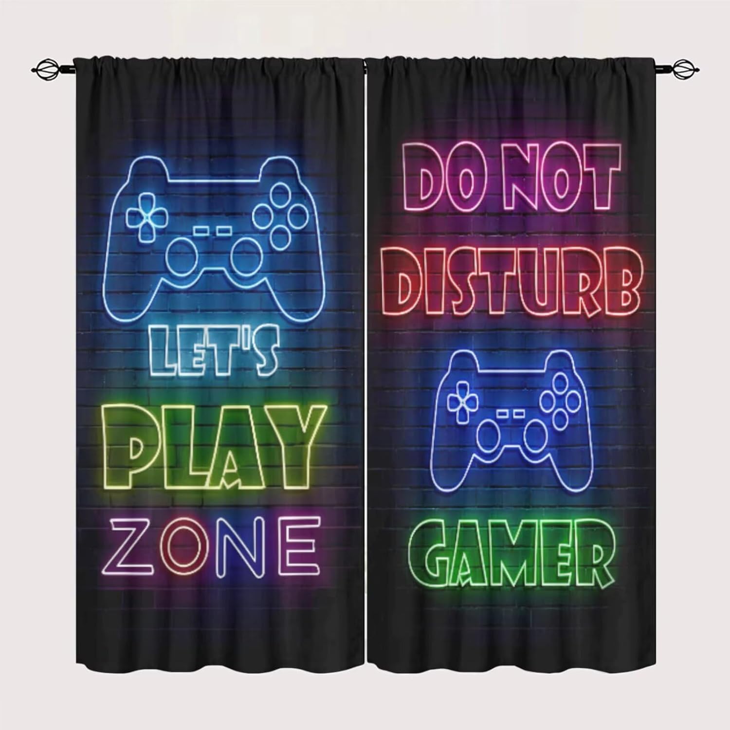 Gaming Gamer Curtain Curtains  - Retro Gaming Cafe ulasan dan harga