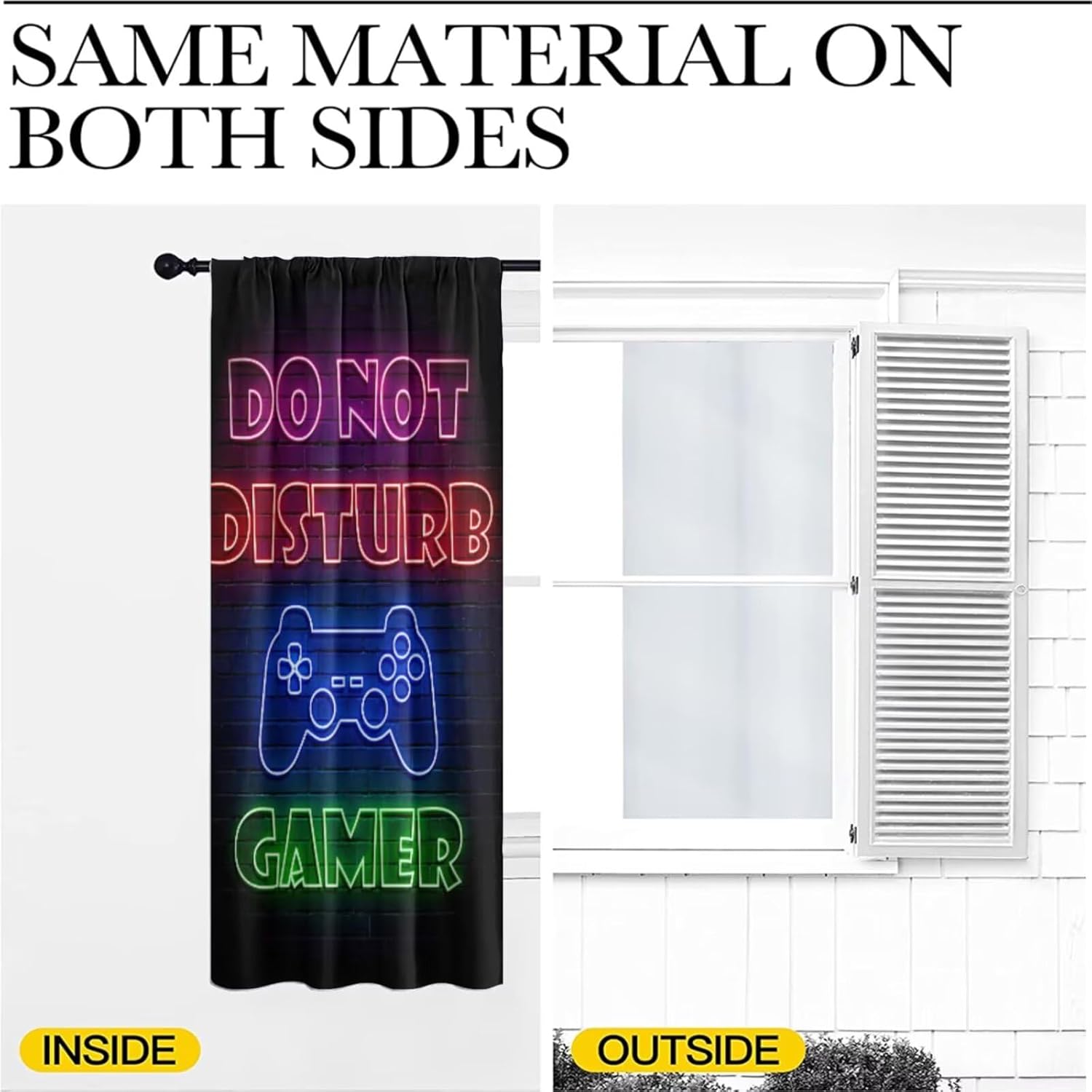 Gaming Gamer Curtain Curtains  - Retro Gaming Cafe ulasan dan harga