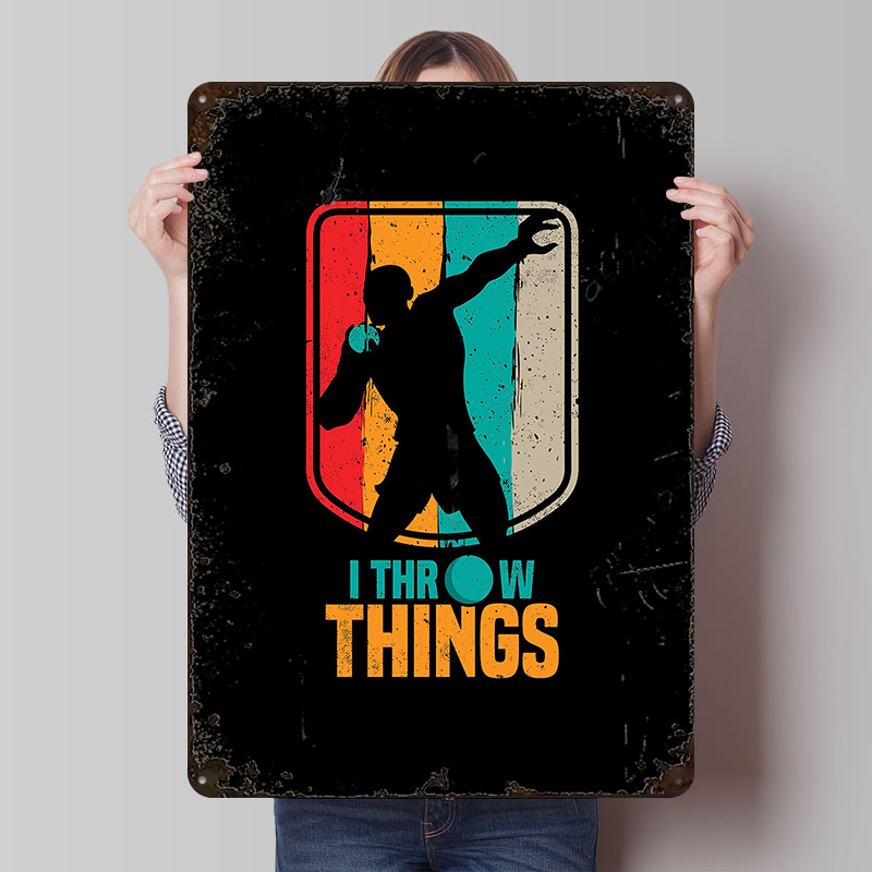 Funny Shot Put Gift Idea Tin P - Retro Gaming Ideas ulasan dan harga