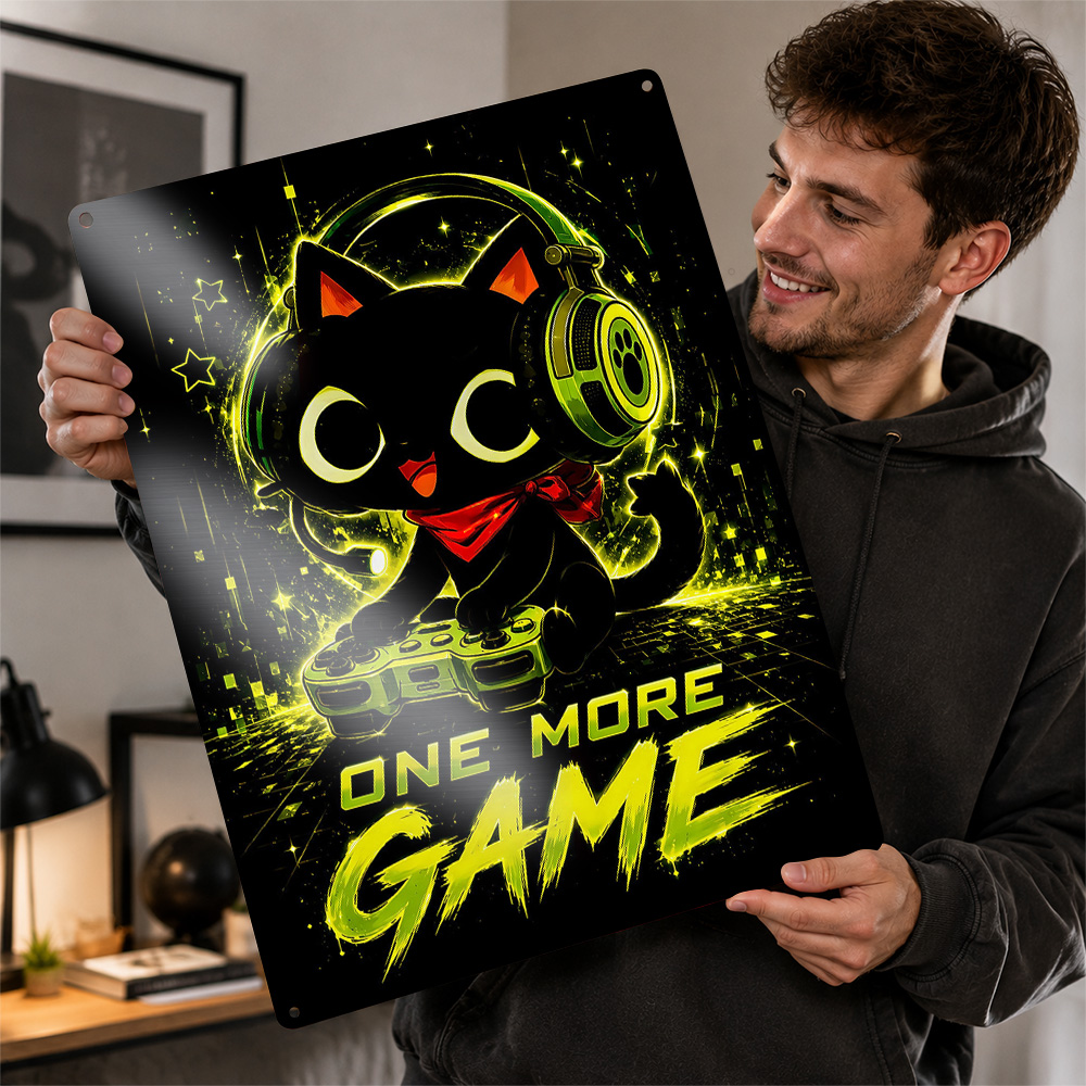 Cute Gaming Cat One More Game  - Retro Gaming Cafe ulasan dan harga