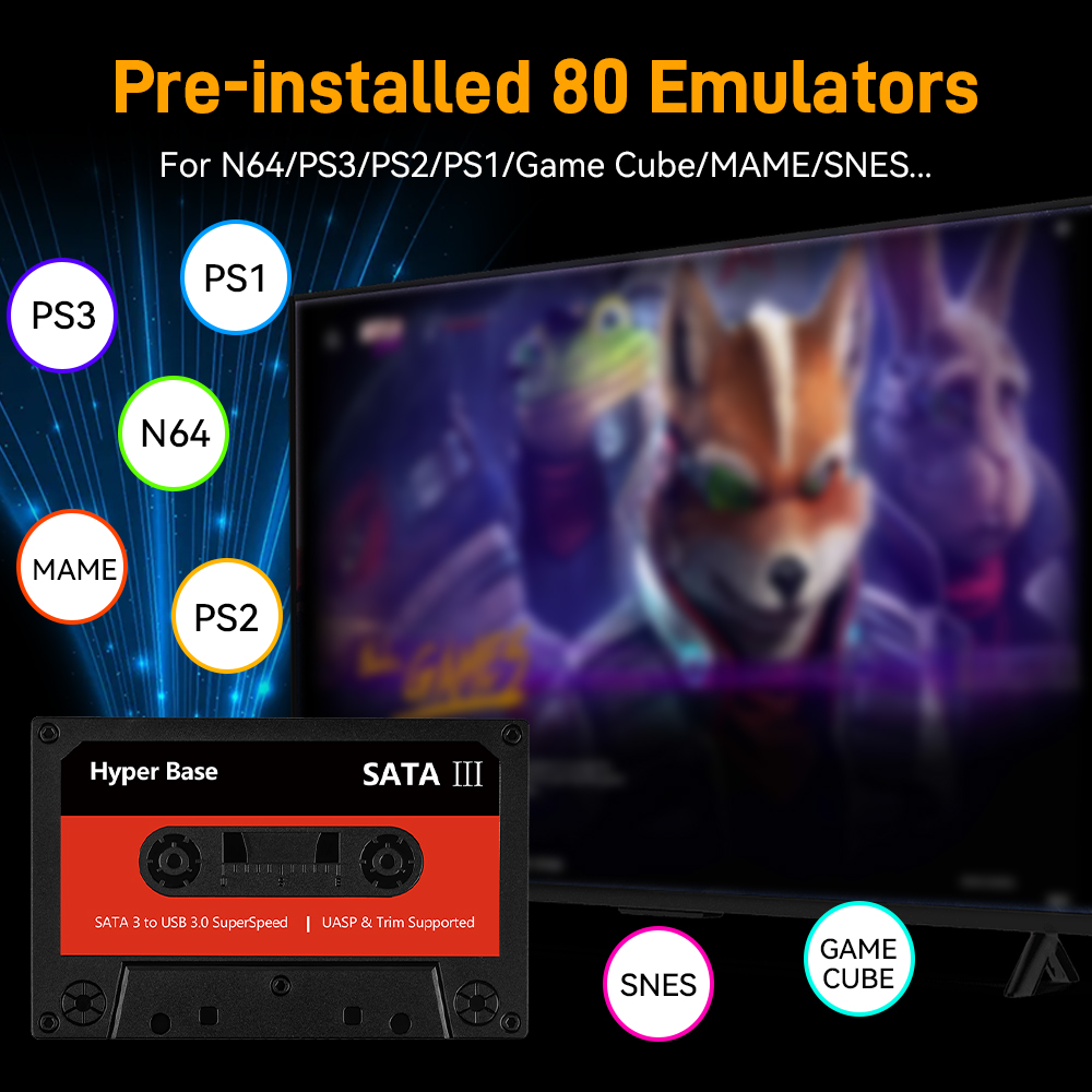 Batocera 500G/2T Emulator Game - Retro Gaming Hard Drive ulasan dan harga