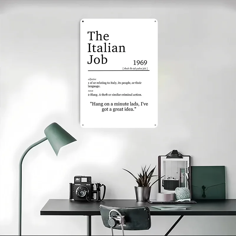 Italian Job Poster Customized  - Retro Gaming Jobs ulasan dan harga