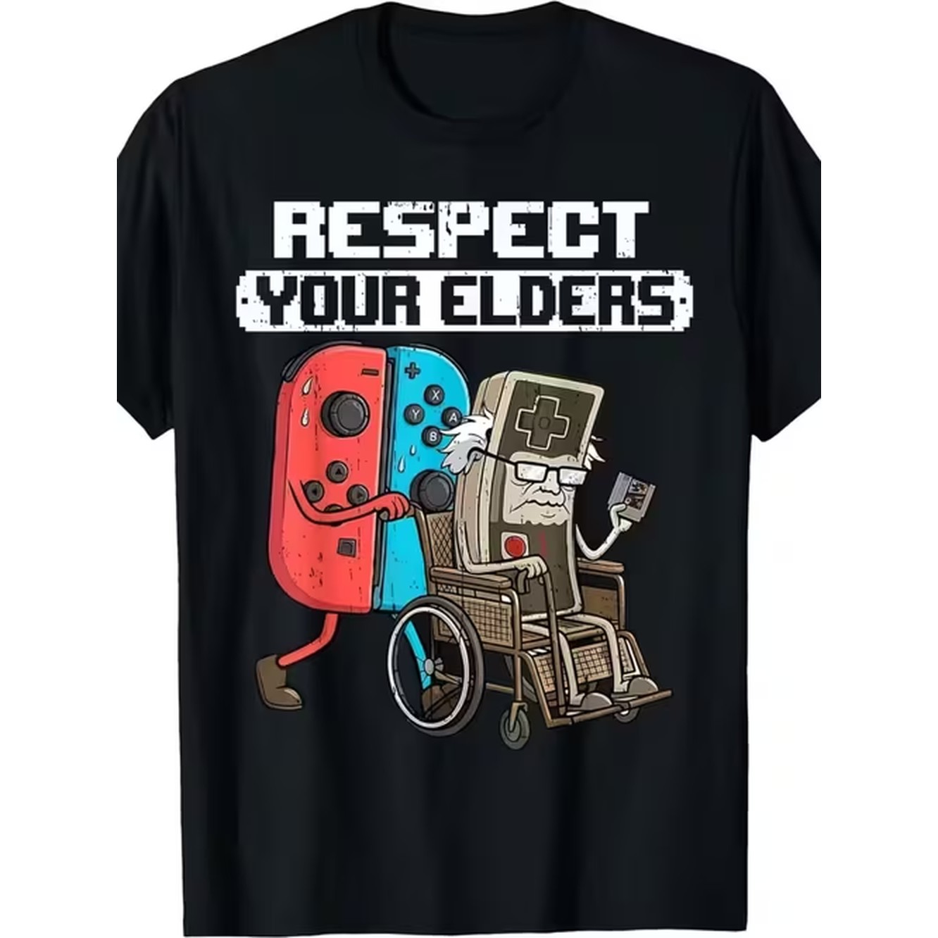 Mens Pattern T Shirt Theme Eld - Retro Gaming Shirt ulasan dan harga