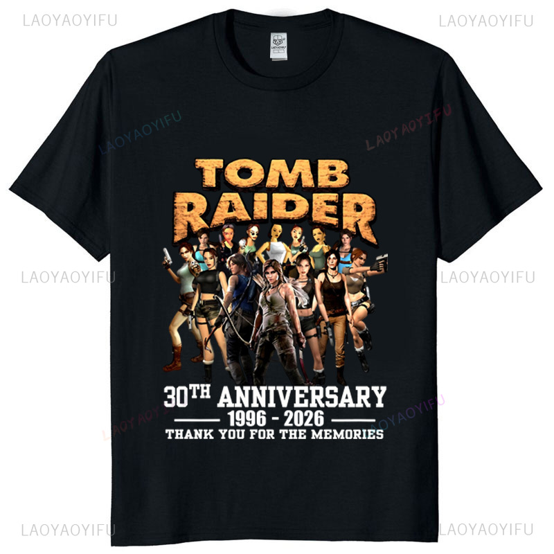 Tomb Raider 30th Anniversary U - Retro Gaming Shirt ulasan dan harga