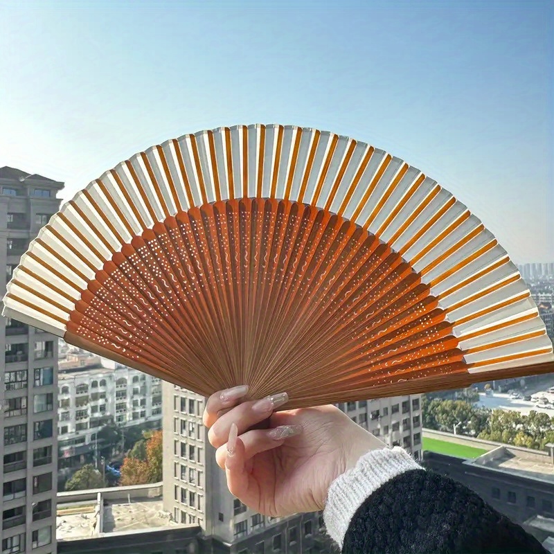1pc Retro Bamboo Folding Fan,  - Console Retro Gaming Portable ulasan dan harga