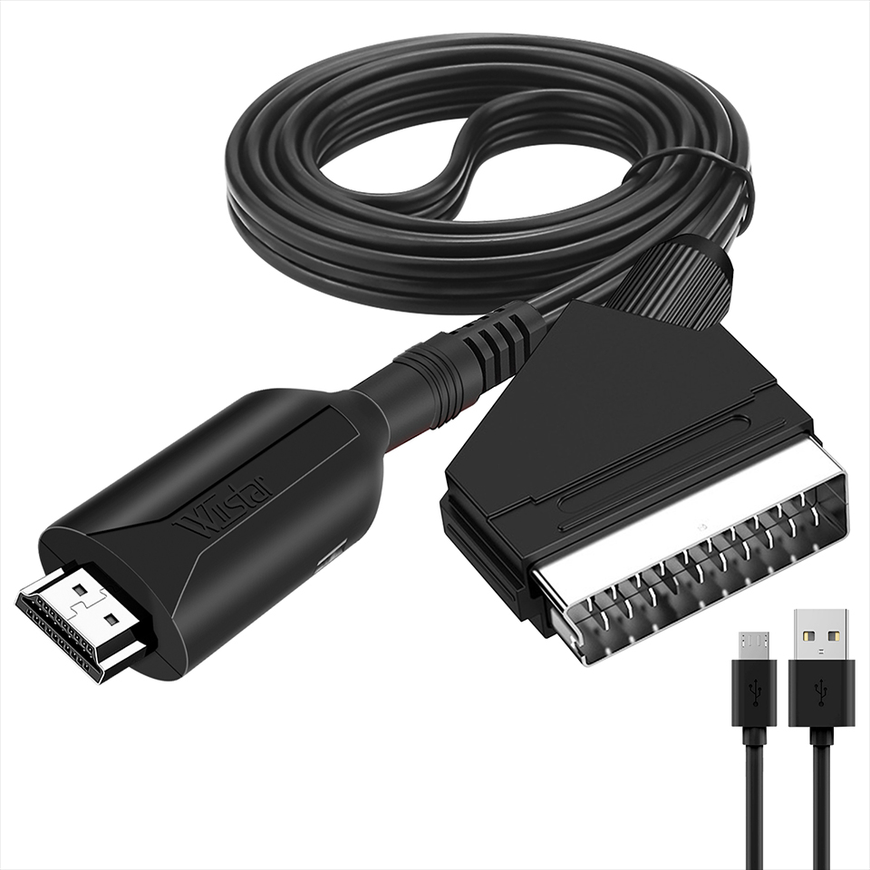HDMI-Compatible to SCART Cable - Scart To Hdmi ulasan dan harga