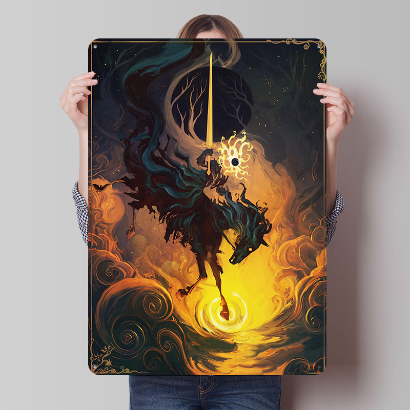 The Eclipse Knight Metal Poste - Retro Knight Gaming ulasan dan harga