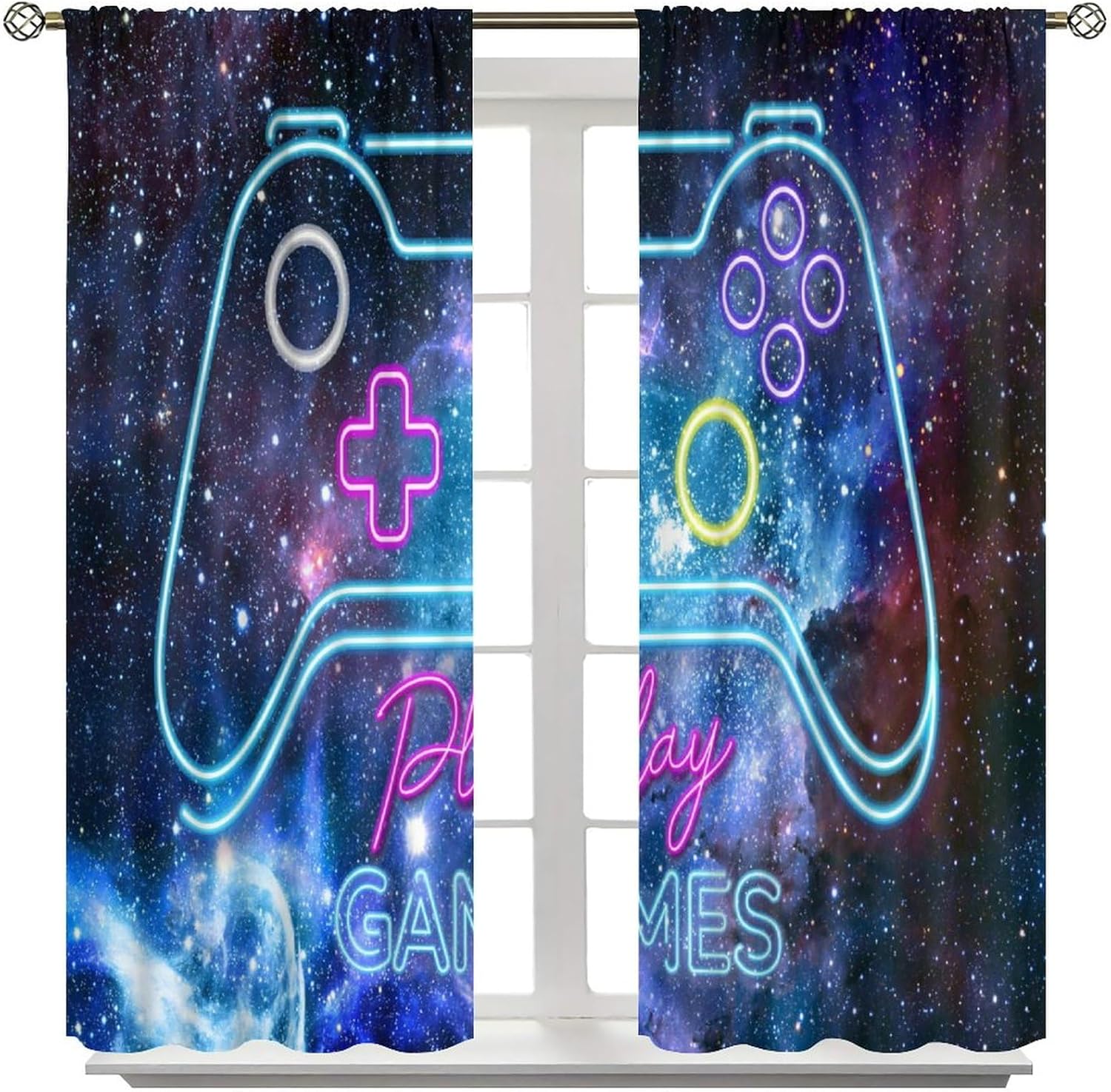 Gaming Blackout Curtains Retro - Retro Gaming Cafe ulasan dan harga