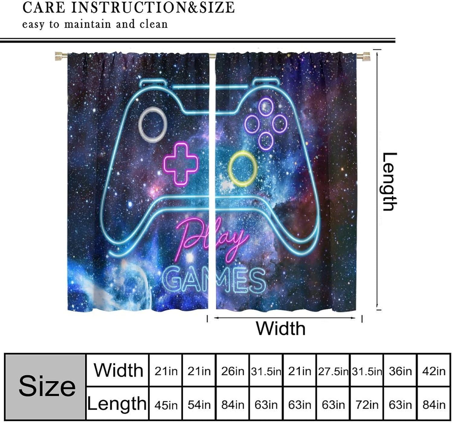 Gaming Blackout Curtains Retro - Retro Gaming Cafe ulasan dan harga