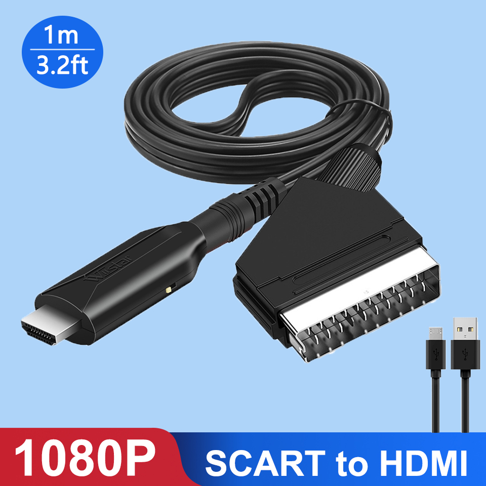 Scart to HDMI Converter 1080P  - Scart To Hdmi ulasan dan harga