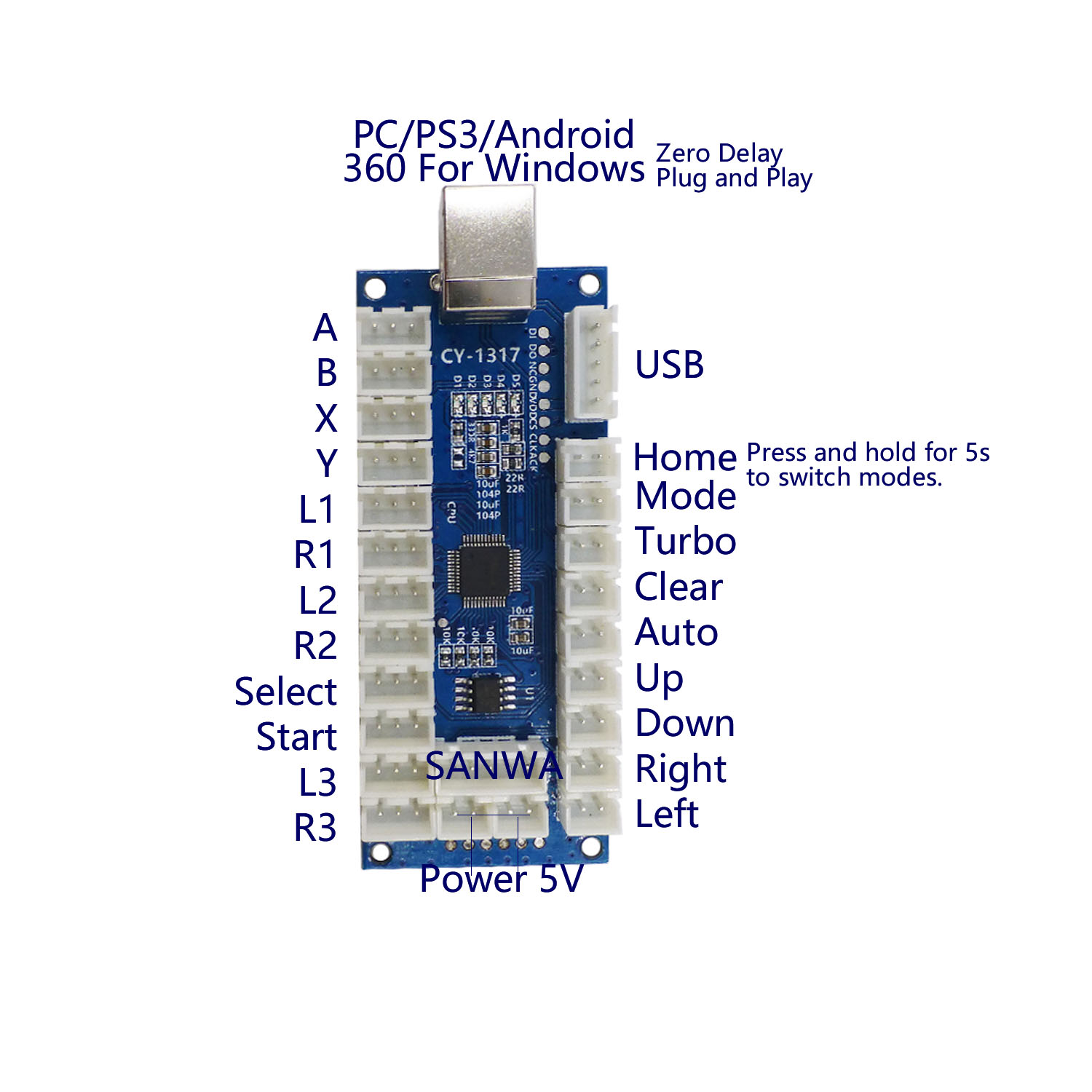 SJ@JX Arcade USB Encoder LED B - Raspberry Pi Retropie ulasan dan harga
