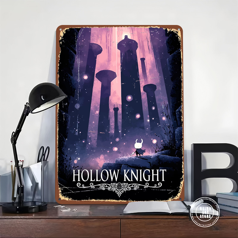 Hollow Knight Game Printed Pos - Retro Knight Gaming ulasan dan harga