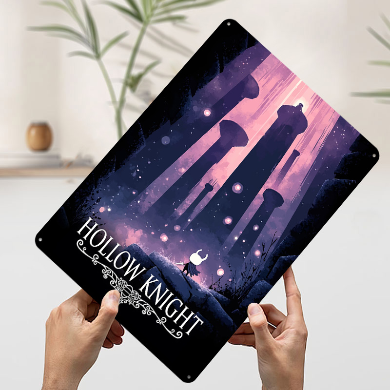 Hollow Knight Game Printed Pos - Retro Knight Gaming ulasan dan harga
