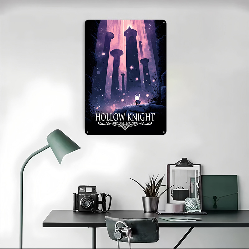 Hollow Knight Game Printed Pos - Retro Knight Gaming ulasan dan harga