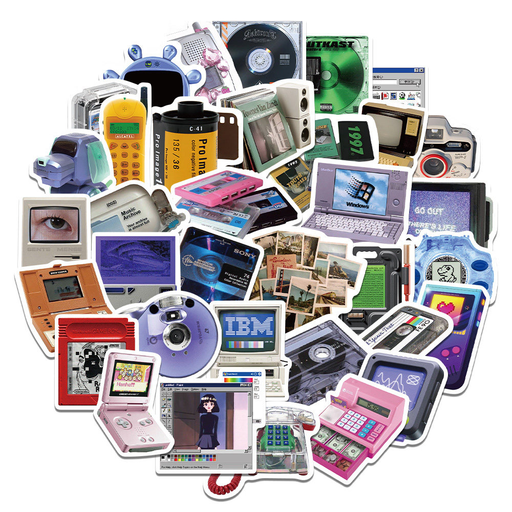 10/30/50pcs Retro Cute Phone C - Retro Gaming Aesthetic ulasan dan harga
