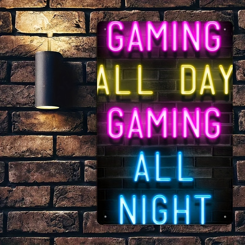 Retro Metal Tinplate Wall Art  - Retro Gaming Cafe ulasan dan harga