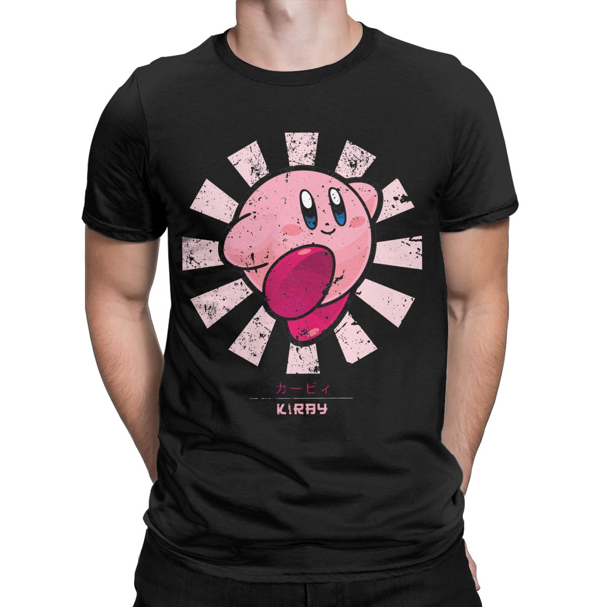 Kirbys Retro Japanese T-Shirts - Retro Gaming Aesthetic ulasan dan harga