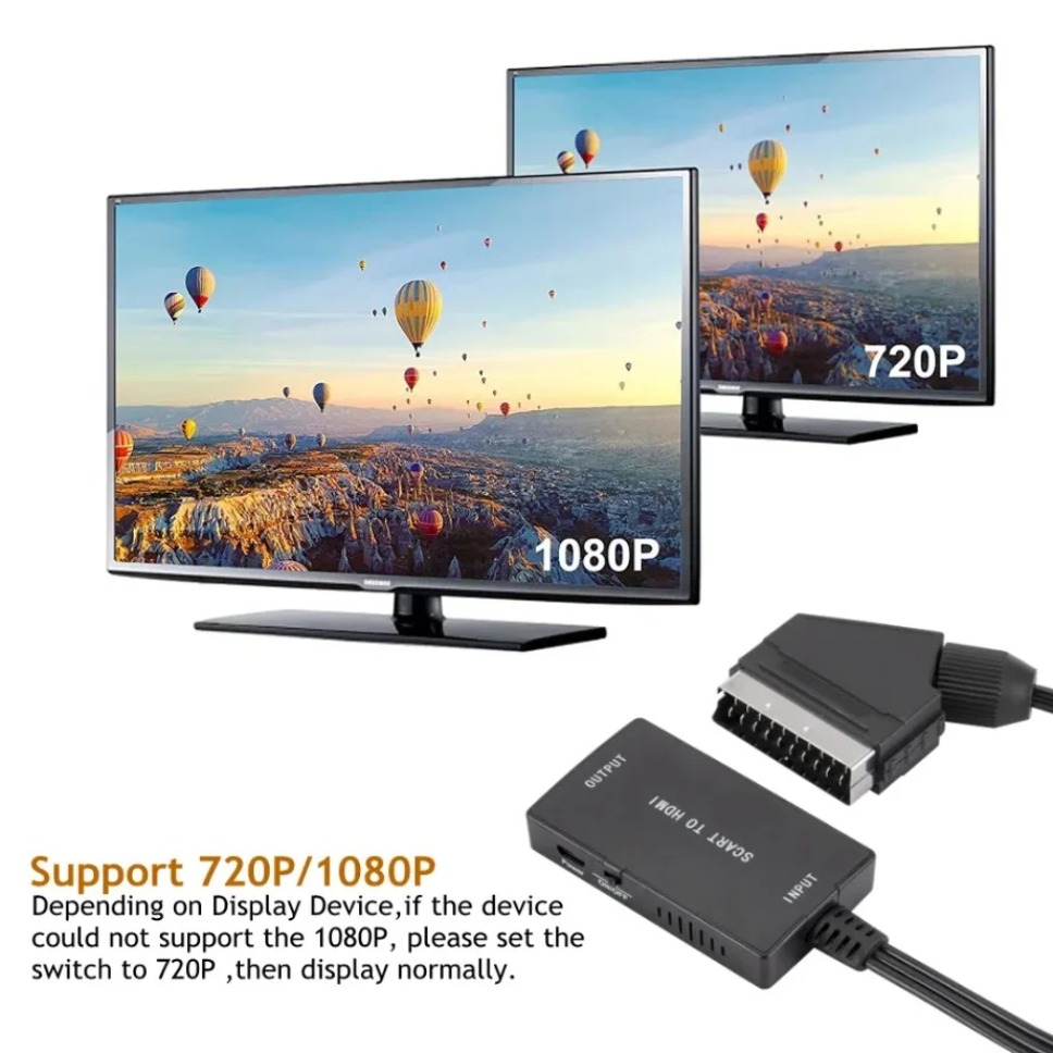 HD1080P SCART To HDMI-Compatib - Scart To Hdmi ulasan dan harga